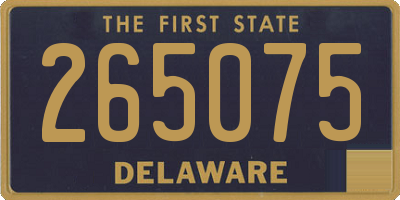 DE license plate 265075