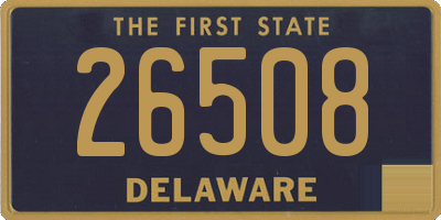 DE license plate 26508