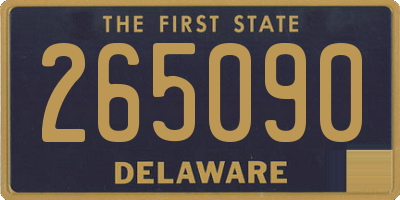DE license plate 265090