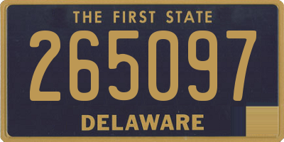 DE license plate 265097