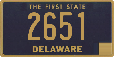 DE license plate 2651