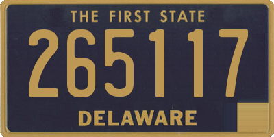DE license plate 265117