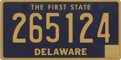 DE license plate 265124