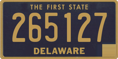 DE license plate 265127