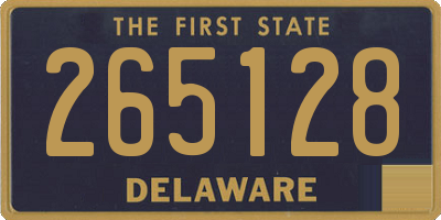 DE license plate 265128