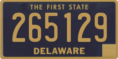 DE license plate 265129