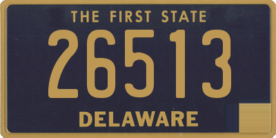 DE license plate 26513