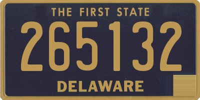 DE license plate 265132