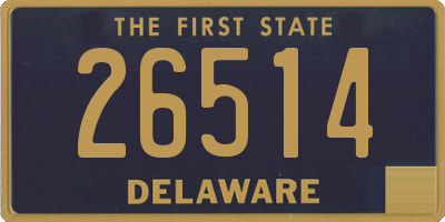 DE license plate 26514