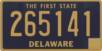 DE license plate 265141