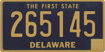 DE license plate 265145