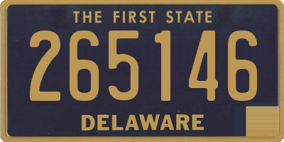 DE license plate 265146