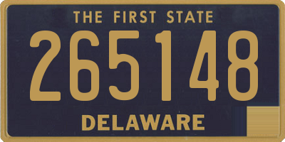 DE license plate 265148