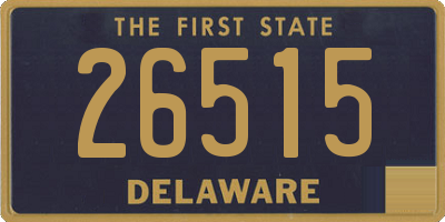 DE license plate 26515