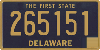 DE license plate 265151