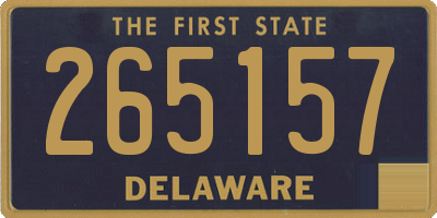 DE license plate 265157