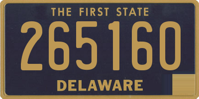 DE license plate 265160