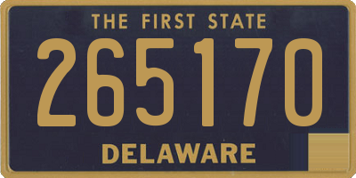 DE license plate 265170