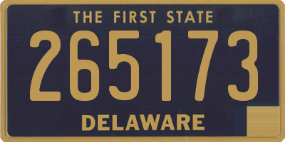 DE license plate 265173
