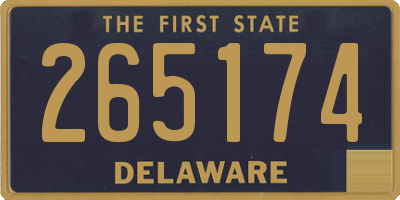 DE license plate 265174