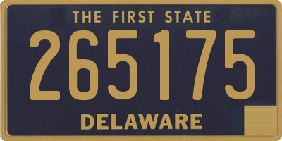 DE license plate 265175