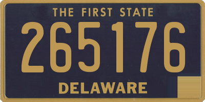 DE license plate 265176