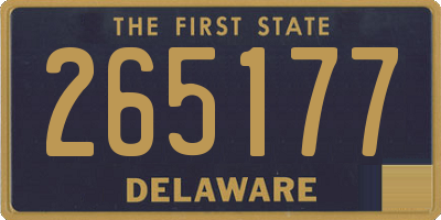 DE license plate 265177