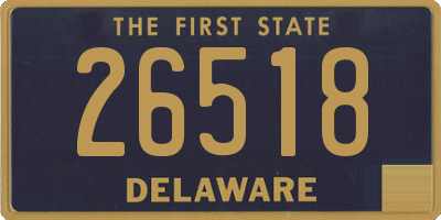 DE license plate 26518