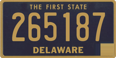 DE license plate 265187