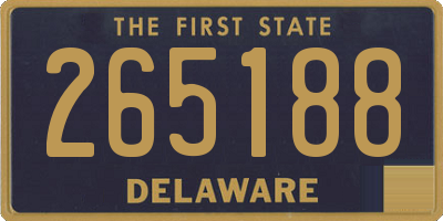 DE license plate 265188