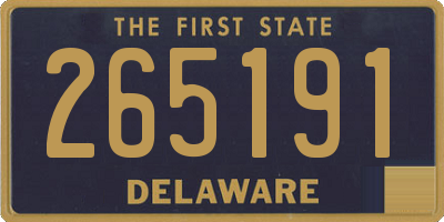 DE license plate 265191