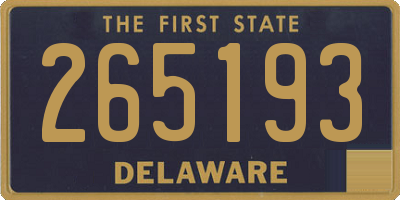 DE license plate 265193