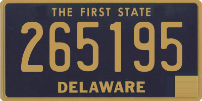 DE license plate 265195