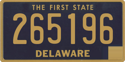 DE license plate 265196