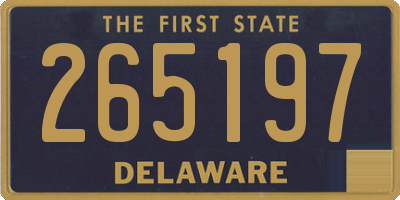 DE license plate 265197