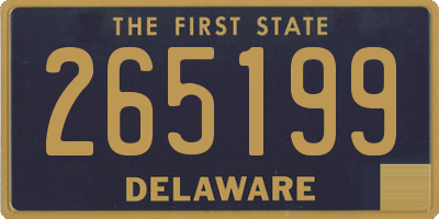 DE license plate 265199