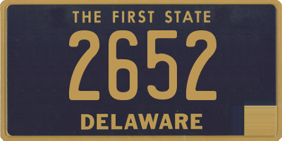 DE license plate 2652