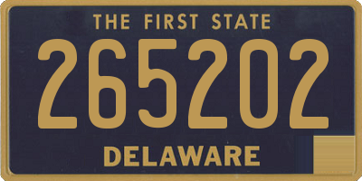 DE license plate 265202