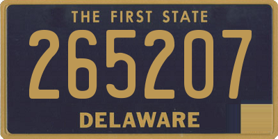 DE license plate 265207