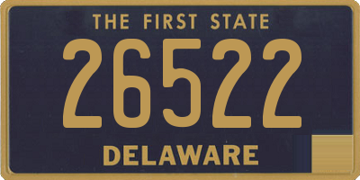 DE license plate 26522