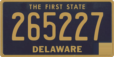 DE license plate 265227