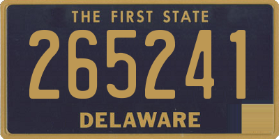 DE license plate 265241