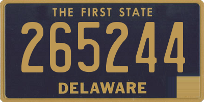 DE license plate 265244