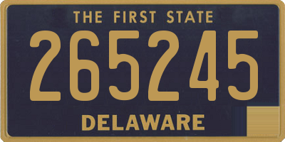 DE license plate 265245