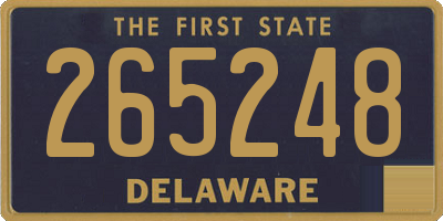 DE license plate 265248
