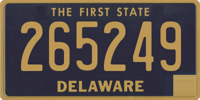 DE license plate 265249