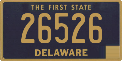 DE license plate 26526