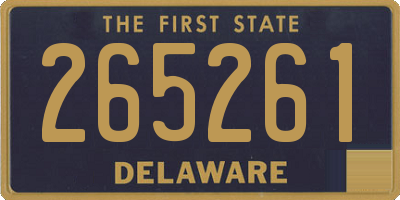 DE license plate 265261
