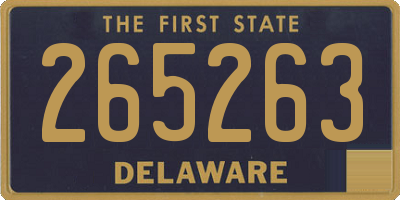 DE license plate 265263