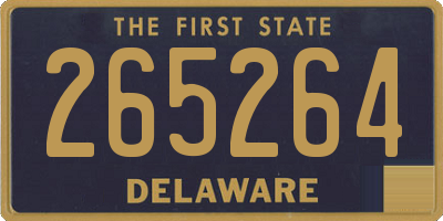 DE license plate 265264
